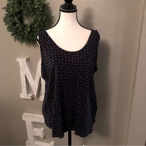 Loft blue tank top. Size XL